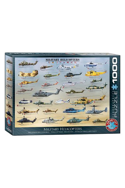 Eurographics Eurographics Puzzle - Military Helicopter, 1000 pieces