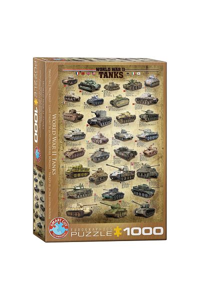 Eurographics Puzzle Eurographics - Panzer des zweiten Weltkriegs, 1000 pieces
