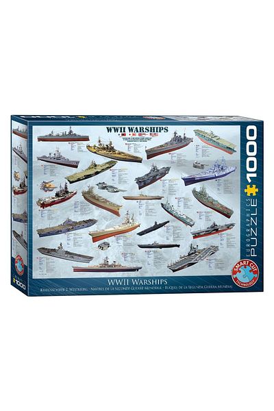Eurographics Puzzle Eurographics - World War II Warships, 1000 pieces