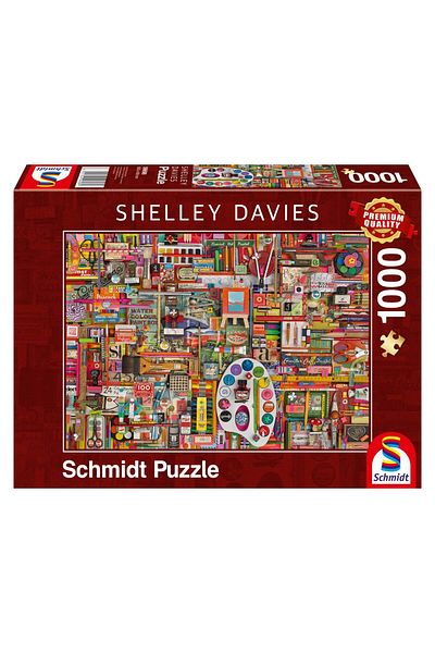 Schmidt Schmidt - Shelley Davies Puzzle: Vintage Supplies for Artists, 1000 pieces