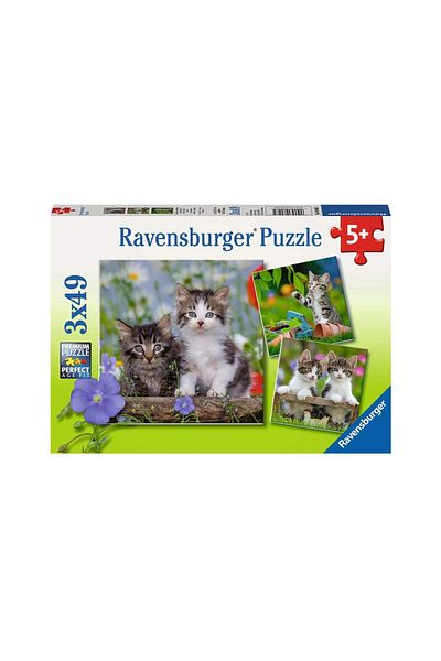 RAVENSBURGER Ravensburger Puzzle - Kittens, 3x49 pieces