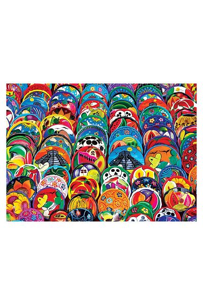 Eurographics Puzzle Eurographics - Mexican Ceramic Plates, 1000 pieces