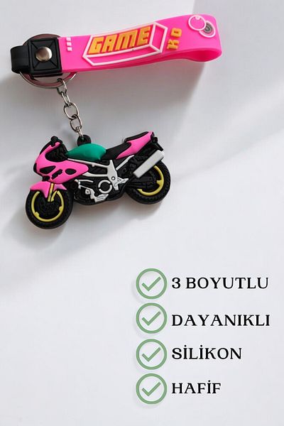 Lynare Motor Motorcycle Model 3D Silicone Biker Keychain 1Pcs