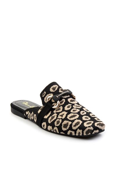 Bambi Black Leopard Women's Slippers K04327012482