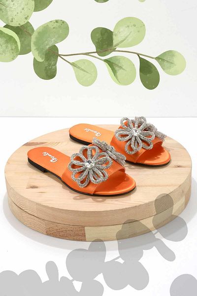 Bambi Orange Women's Slippers K04192162838
