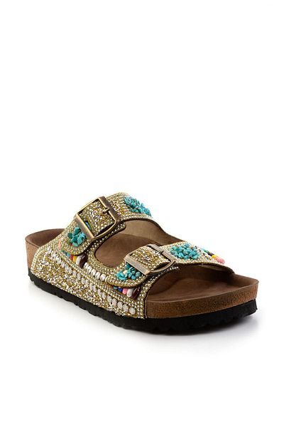 Bambi Gold Women's Slippers K04319822287