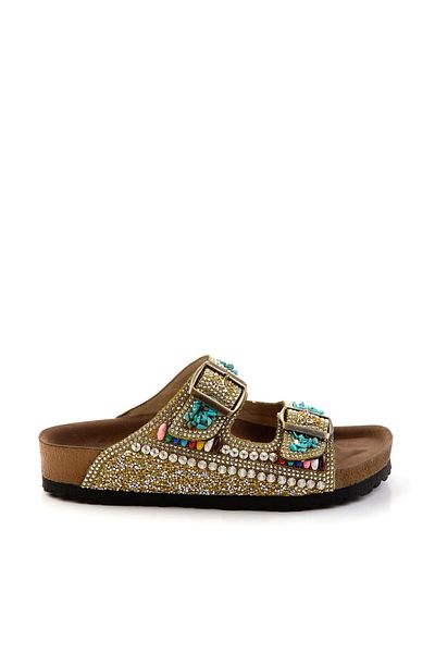 Bambi Gold Women's Slippers K04319822287