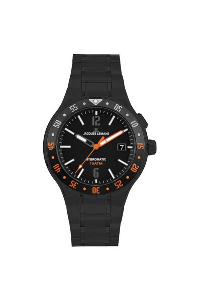 Jacques Lemans Ανδρικό Ρολόι Jacques Lemans 1-2109I, Quartz, 42mm, 10ATM