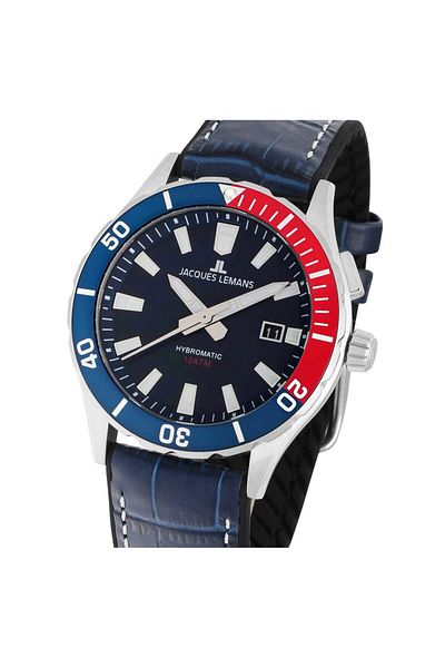Jacques Lemans Mens Watch Jacques Lemans 1-2131B, Quartz, 43mm, 10ATM