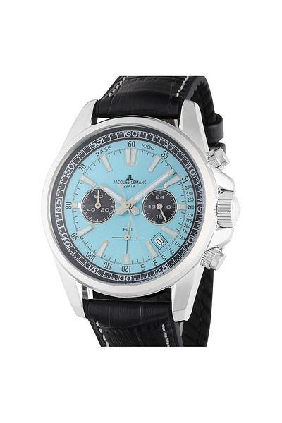 Jacques Lemans Ανδρικό Ρολόι Jacques Lemans 1-2117R, Quartz, 44mm, 20ATM