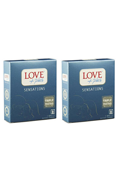 LOVE PLUS Pachet 2 x Prezervative Sensations, 3buc