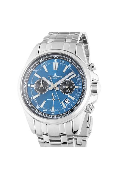 Jacques Lemans Ανδρικό Ρολόι 1-2117zc, Quartz, 44mm, 20atm