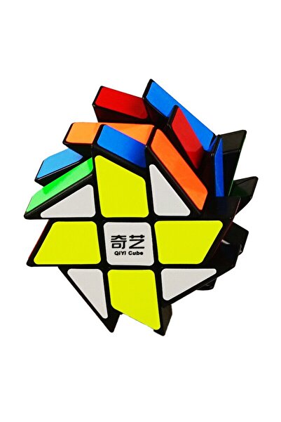 BV Cub Magic 3x3x3 QiYi Formă Ciudată Fisher Speedcube, Negru, 340CUB-1