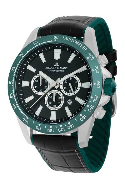Jacques Lemans Ανδρικό Ρολόι Jacques Lemans 1-2140C, Quartz, 48mm, 10ATM