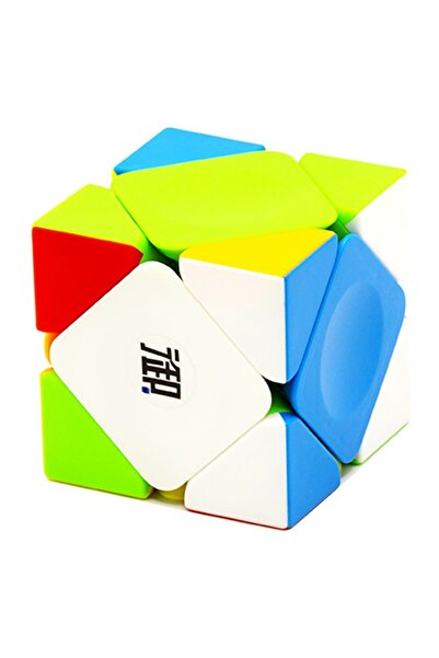 BV Cub Magic 3x3x3, KungFu Yumo Skewb cu Mărgele de Poziționare, Fără Autocol...