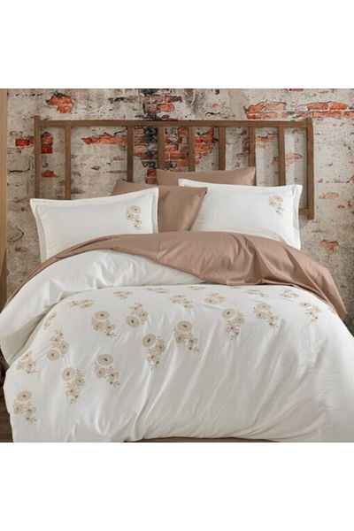 Lookshop Embroidered Satin Bed Linen (YADE V 2)