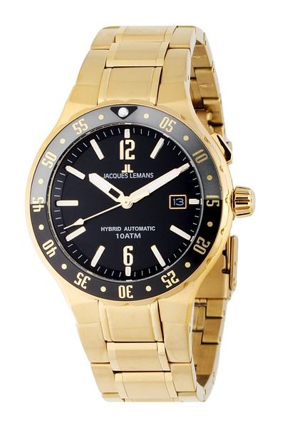 Jacques Lemans Ανδρικό Ρολόι Jacques Lemans 1-2109J, Quartz, 42mm, 10ATM