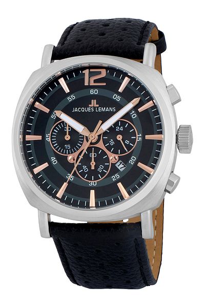Jacques Lemans Ανδρικό Ρολόι 1-1645i, Quartz, 46mm, 10atm