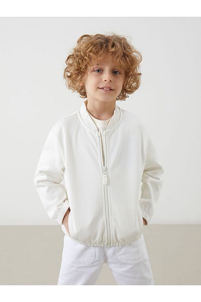 LC Waikiki New Season Basic Boy's Zippered Sweatshirt - S57092Z1