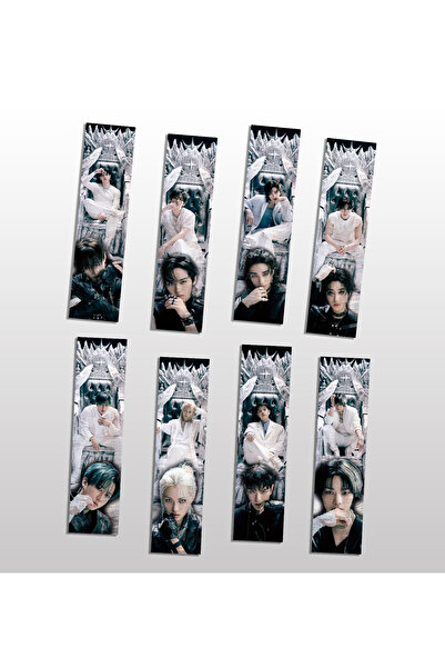 Güneş Kırtasiye Stray Kids Giant 8 Adet Kitap Ayracı 300gr Mat Kağıdına Basıl...