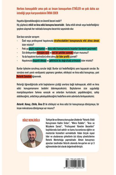 Bloomsbury Rhetoric: Speak, Influence, Persuade - Oğuz Benlioğlu