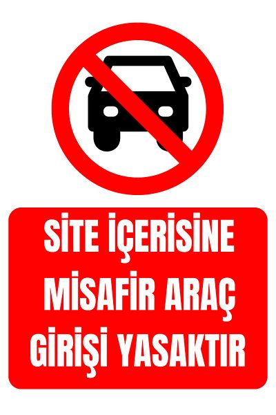 Girl Power 35 X 50 Site Entry for Guests Vehicles Prohibited Foil Printing Sticker Warning Sign