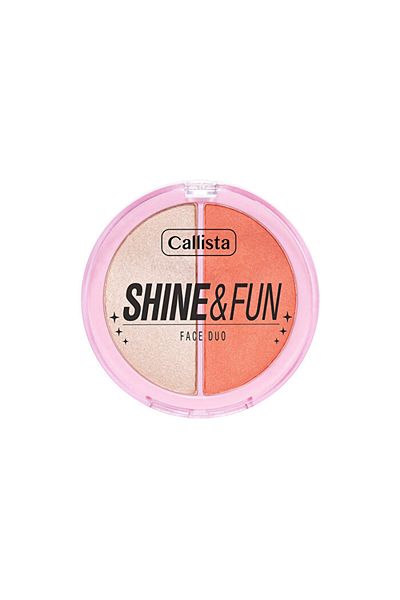 Callista Shine & Fun Face Duo Blush & Highlighter Palette - 120 Dream Team - 1 Piece