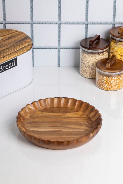 FH finehome Volleyball Acacia Bowl 25cm