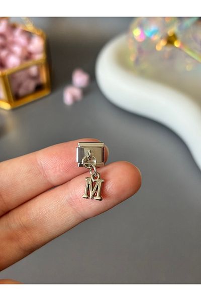 AccSWEN Italian Letter Charm (All Letters Available) Steel