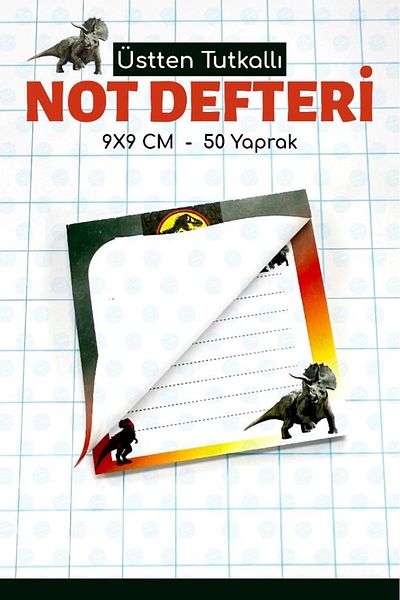 t tuğset etiket Note Pad Memo Pad Notepad Notepad Notepad Homework Notebook 9X9 Cm-T1392