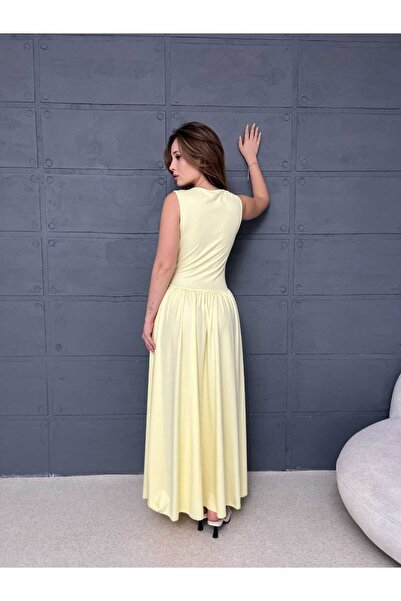 Genel Markalar Merrline Kadın Polyemit Prenses Premium Kalite Elbise