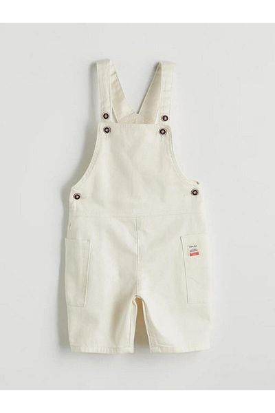LC Waikiki Lcw Kids Beige Square Collar Strap Boy's Salopet