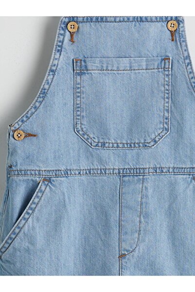 LC Waikiki LCW Kids Kare Yaka Erkek Çocuk Jean Salopet (S5)