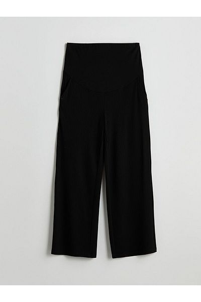 LC Waikiki Lcwaikiki Maternity Textured Maternity Pants with Abdominal Panel