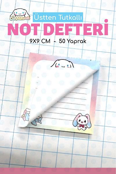 t tuğset etiket Note Pad Memo Pad Notepad Notepad Notepad Homework Notebook 9X9 Cm-T1392