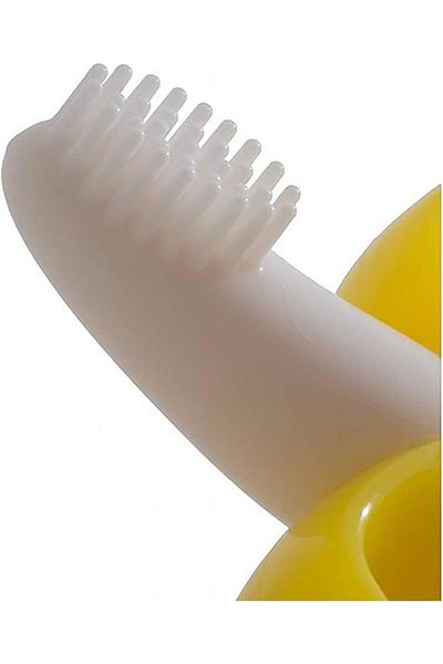 Nuby Banana Pattern Baby Teether and Training Toothbrush