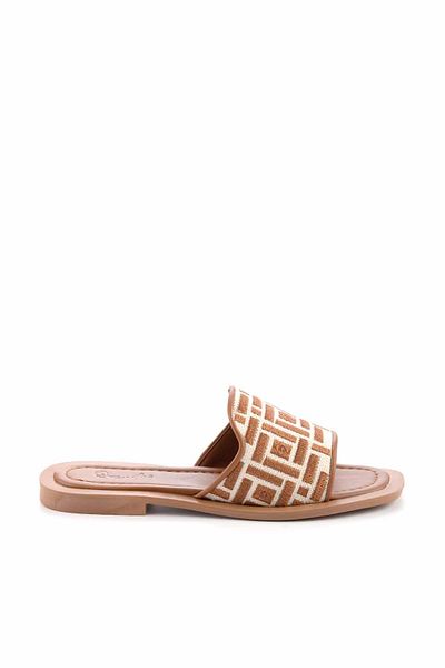 Bambi Γυναικείες Παντόφλες Beige Tan K 04826052528