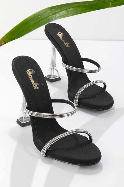 Bambi Matte Black Women's Slippers K04527995338
