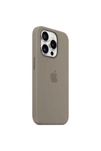 Apple Original Silicon iPhone 15 Pro Case, MagSafe, Clay