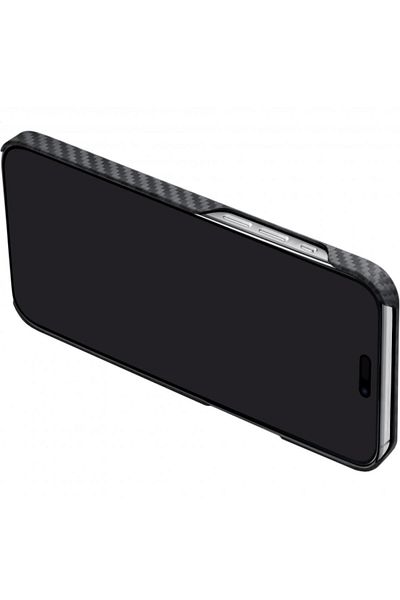 PITAKA Husa MagEZ 4 Aramida 1500D iPhone 15 Plus, MagSafe Negru / Gri