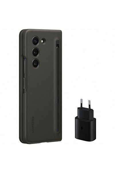 Samsung Husa Originala Slim S-Pen Cover Galaxy Z Fold5 Black cu Incarcator Re...