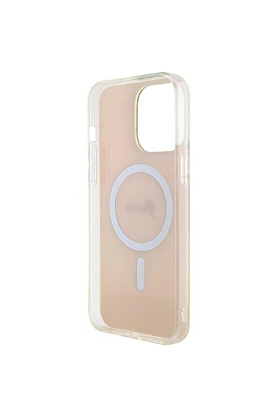 Guess Husa Iridescent Script MagSafe iPhone 15 Pro Max Ροζ