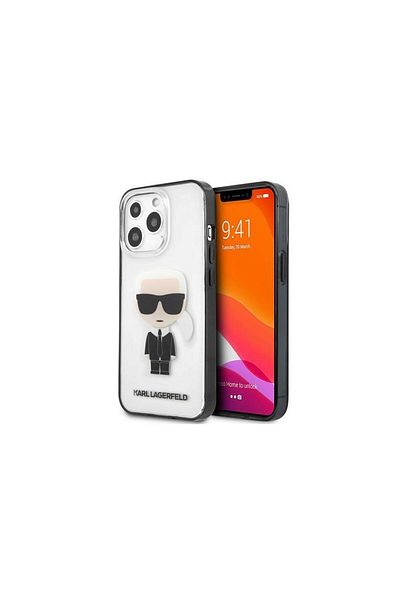 Karl Lagerfeld Iphone 13 / 13 Pro case Ikonik Karl Transparent