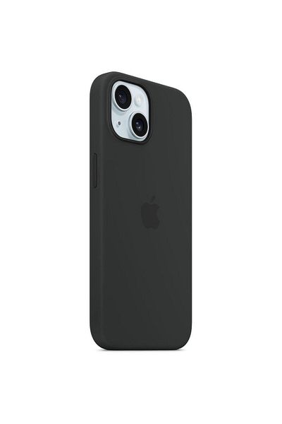 Apple Husa Originala Silicon iPhone 15 Plus, MagSafe, Black