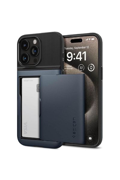 Spigen Case Slim Armor Cs Iphone 15 Pro Max Metal Slate