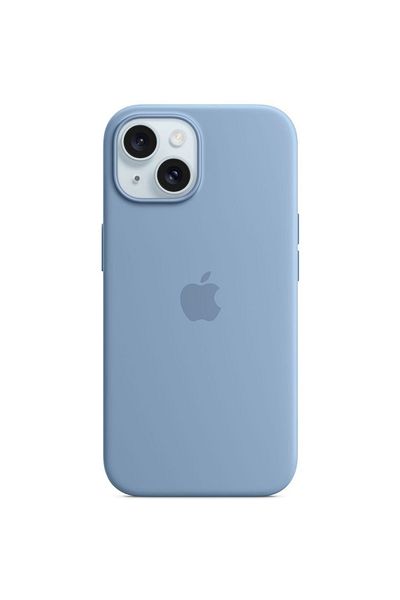 Apple Husa Originala Silicon Iphone 15 Plus, Magsafe, Winter Blue