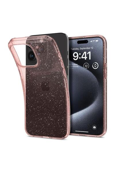 Spigen Husa Liquid Crystal Glitter iPhone 15 Pro Roz
