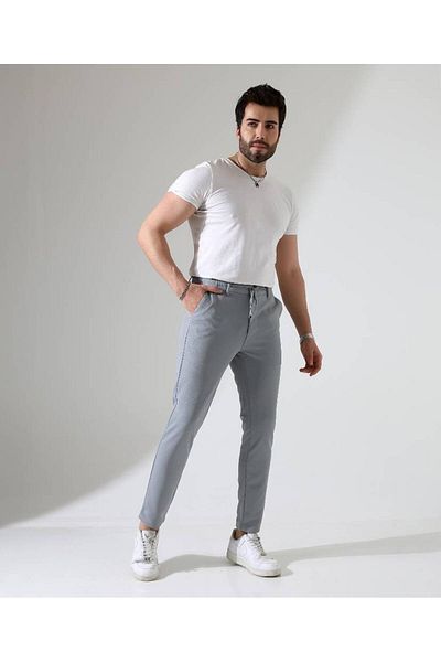 Benim Denim Sunello Men's Jogger Pants A.Gray – the Meeting Point of Modern Elegance and Comfort