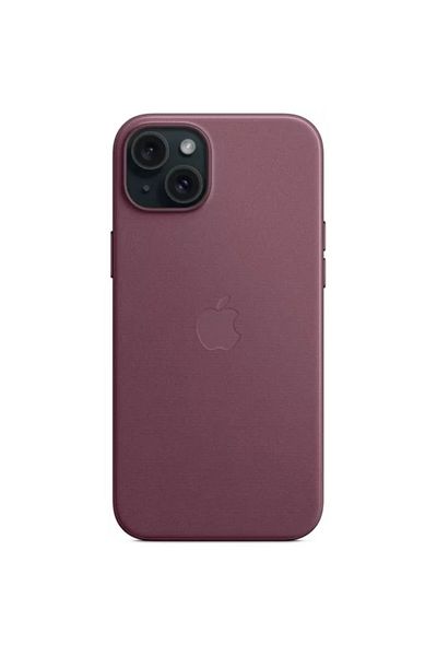 Apple Husa Originala FineWoven iPhone 15 Plus, MagSafe, Mulberry