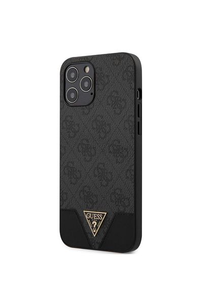 Guess Case 4G Triangle Logo iPhone 12 Pro Max Gray